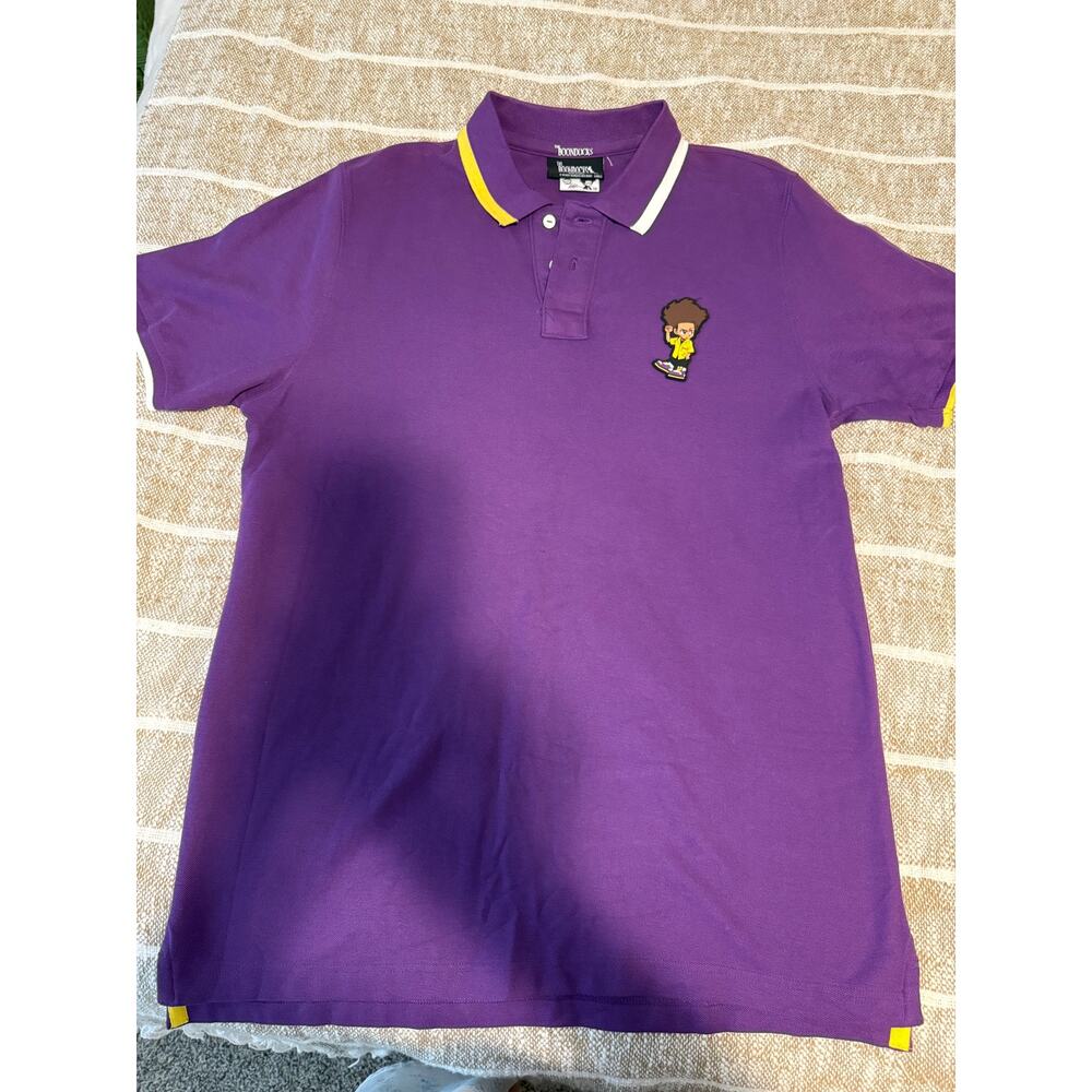 The Boondocks - de-Kryptic Huey Plum Polo Shirt size L